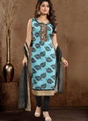 Firozi Colour New Exclusive Latest Fancy Casual Wear Banglori Silk Salwar Suit Collection N F C 088 FIROZI